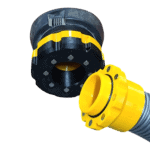 Magnetic dust extractor adapter for 2-1/2" and 1-1/4" vacuum hoses.