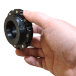 Magnetic dust extractor adapter for 2-1/2" and 1-1/4" vacuum hoses.