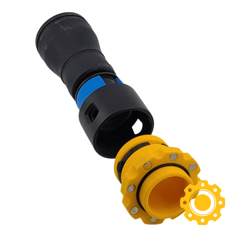 Magnetic adapter for Cen-Tec Quick Click and Fein flexible tool connectors for woodworking dust coll.