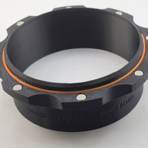 Magnetic Tool Port Adapter, 4-inch for woodworking dust collection and tool connection.