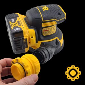 Magnetic Dust Hose Adapter for DeWalt AirLock Tool Ports