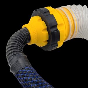 Magnetic Dust Extractor Size-Down Adapter To Connect 2-1/2" And 1-1/4" Vacuum Hose